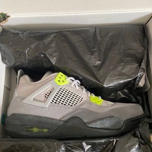 Jordan 4 retro neon colorway